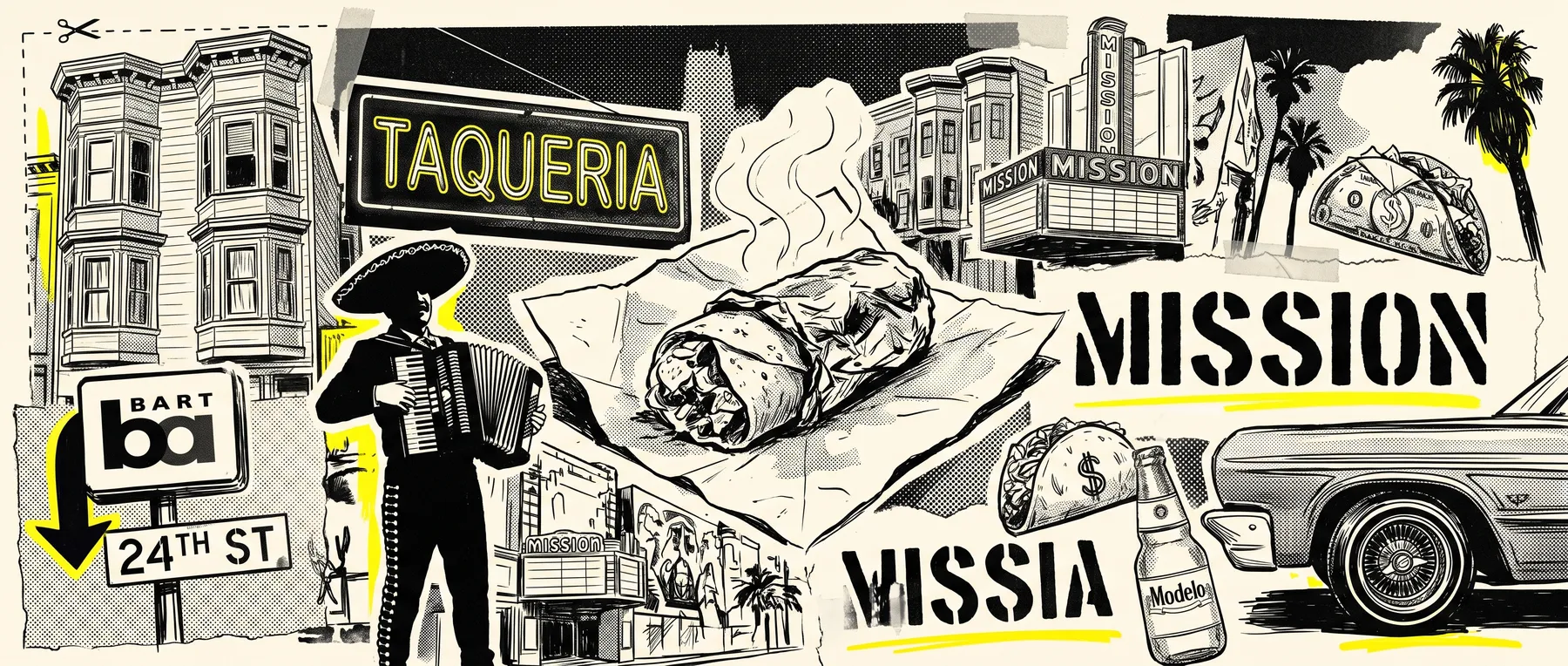 Mission — late-night zine collage