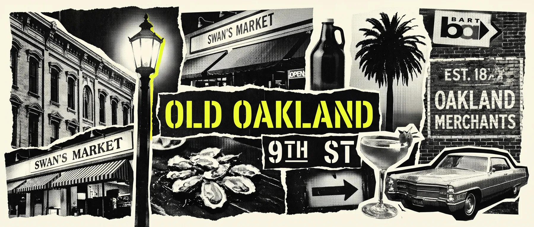 Old Oakland — late-night zine collage