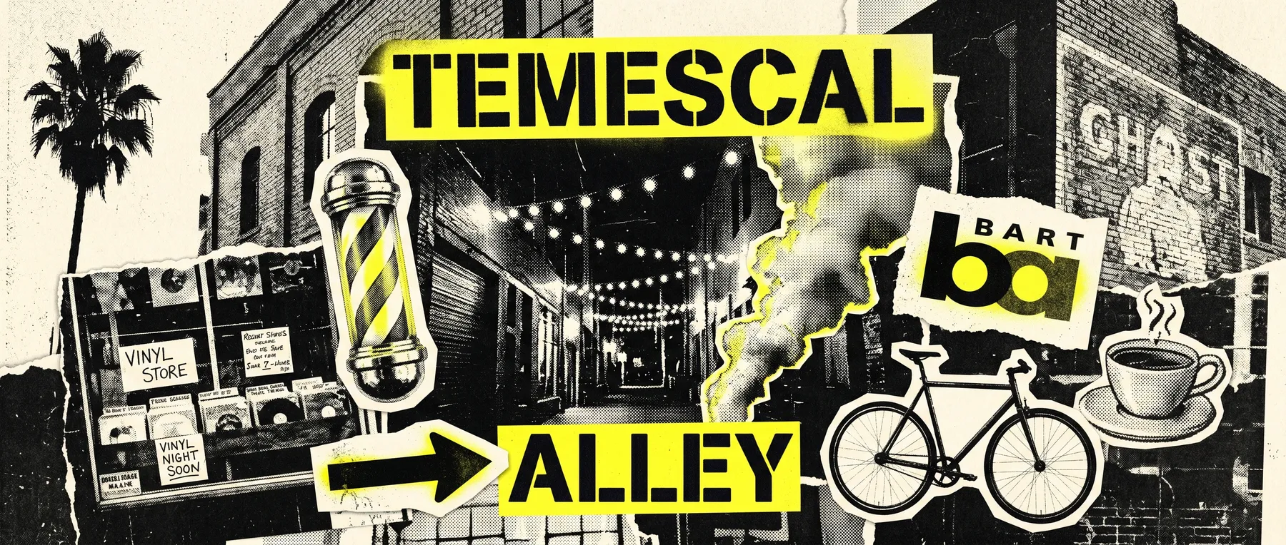 Temescal — late-night zine collage