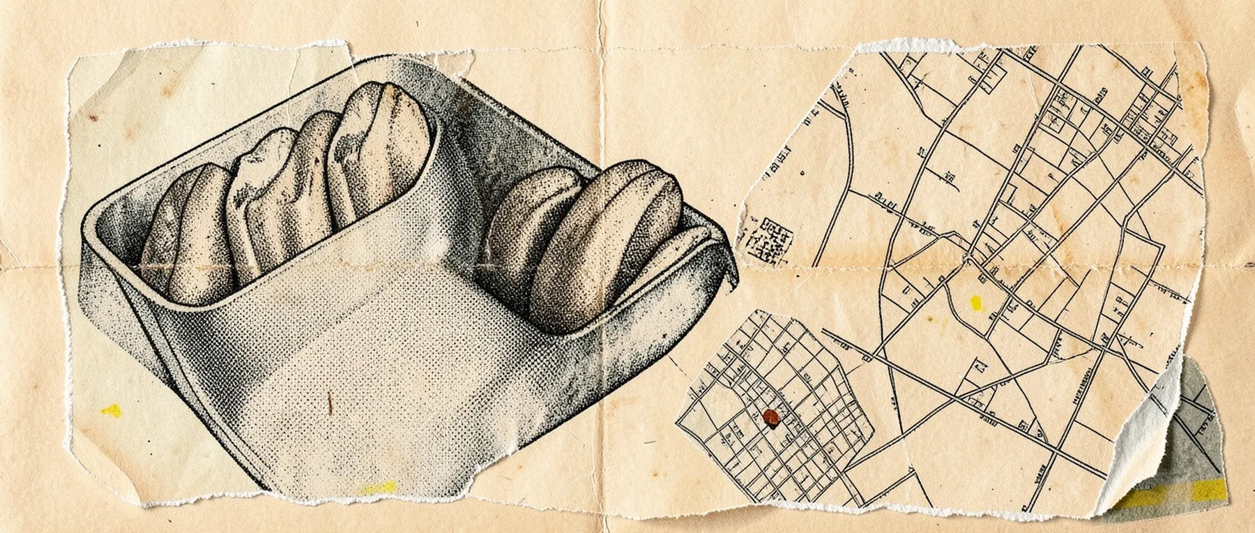 UC Berkeley / Southside — late-night zine collage