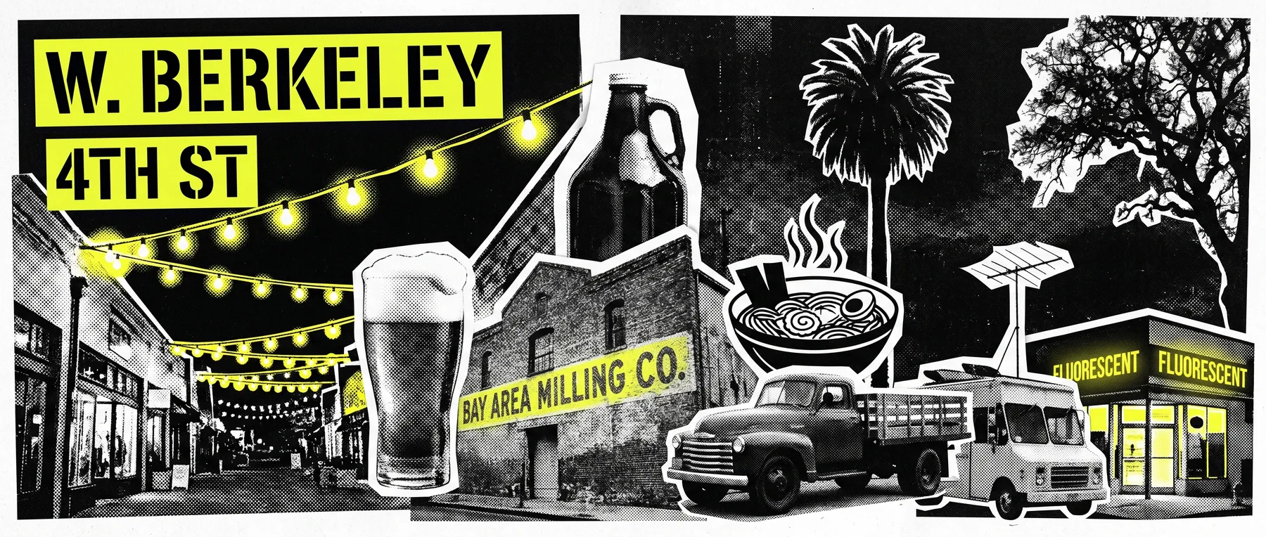 West Berkeley — late-night zine collage