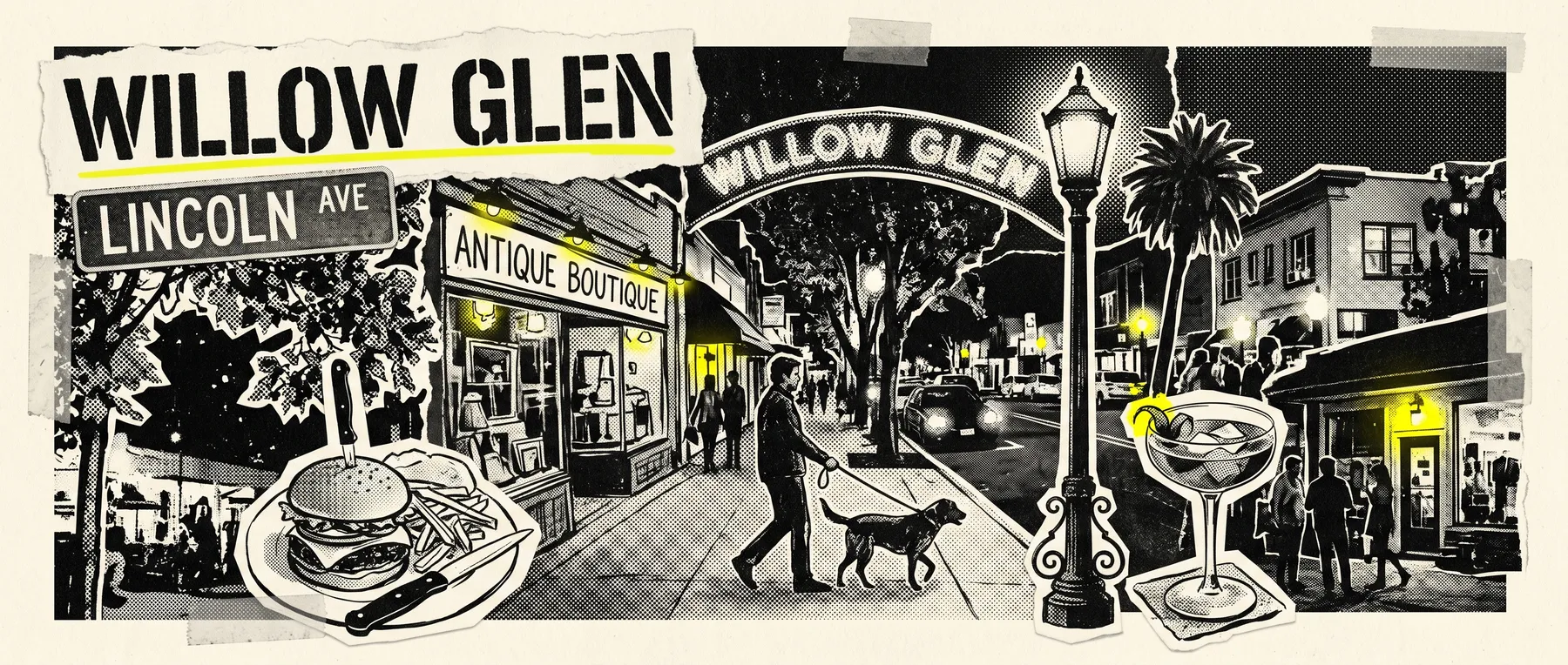 Willow Glen — late-night zine collage