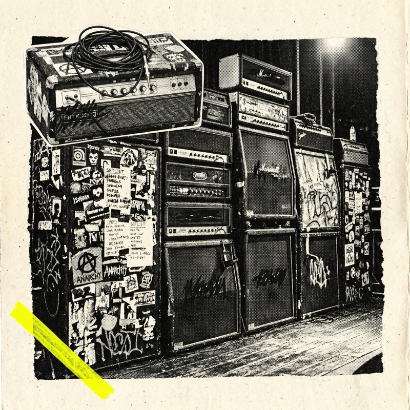 Bottom of the Hill — amp wall · stickers