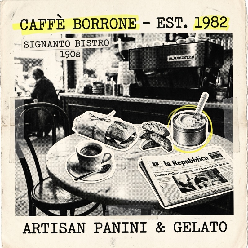 Caffè Borrone — espresso at midnight