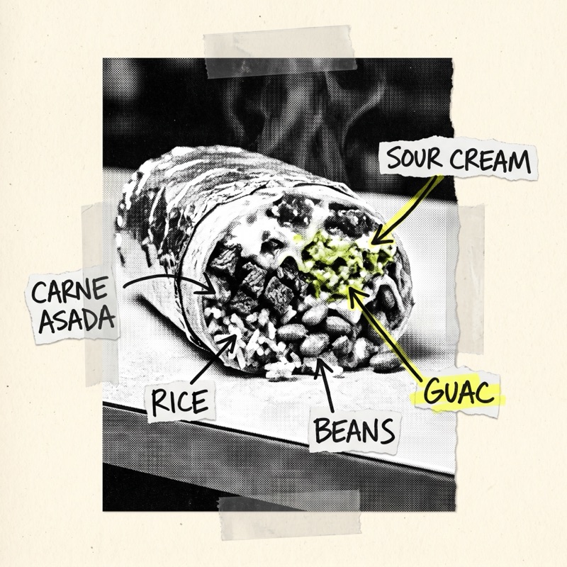 Taquería El Farolito — carne asada super burrito