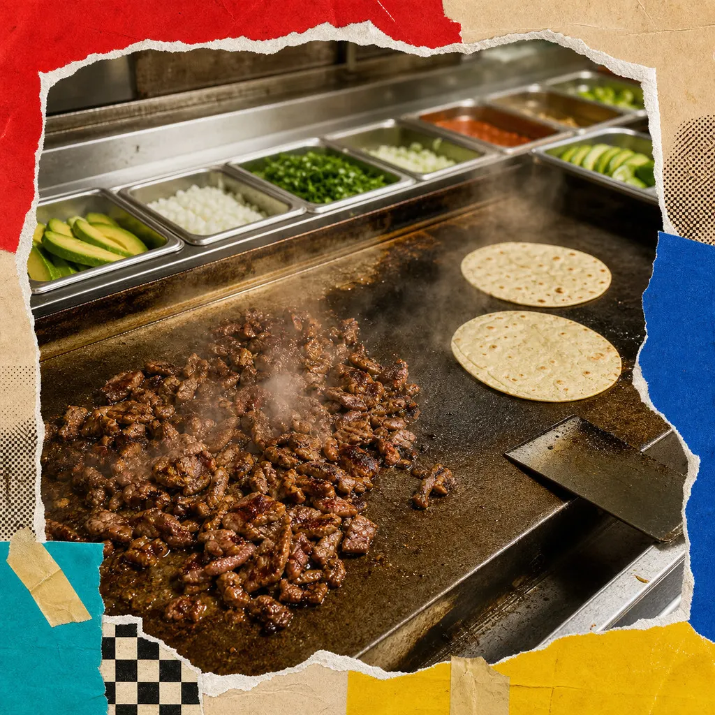 Taquería El Farolito — carne asada on the plancha