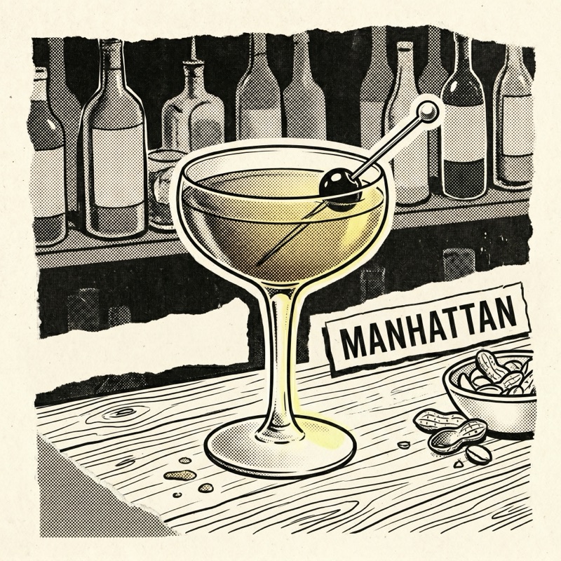 Skylark — Manhattan at the bar