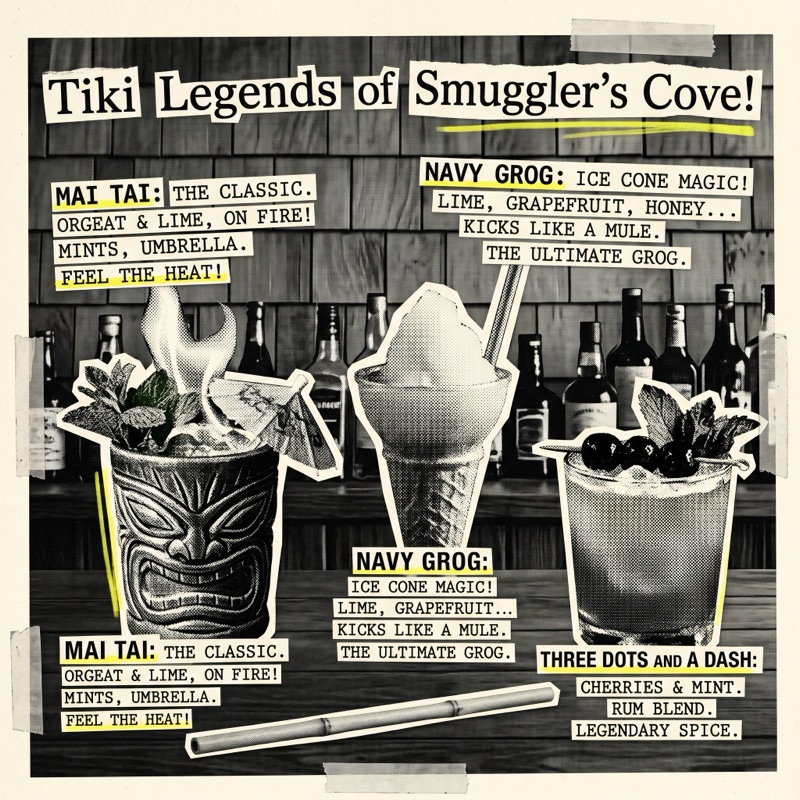 Smuggler's Cove — rum, three floors